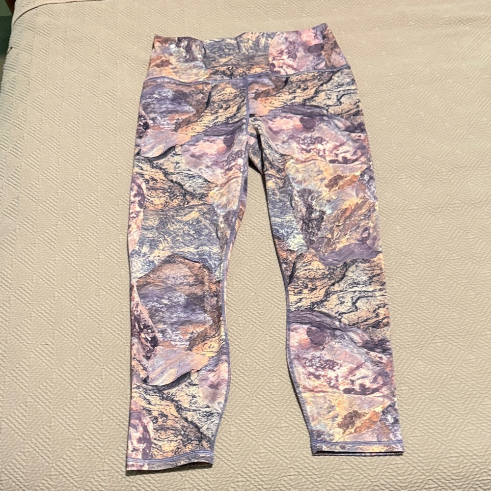 Fabletics Powerhold Marble Print Leggings